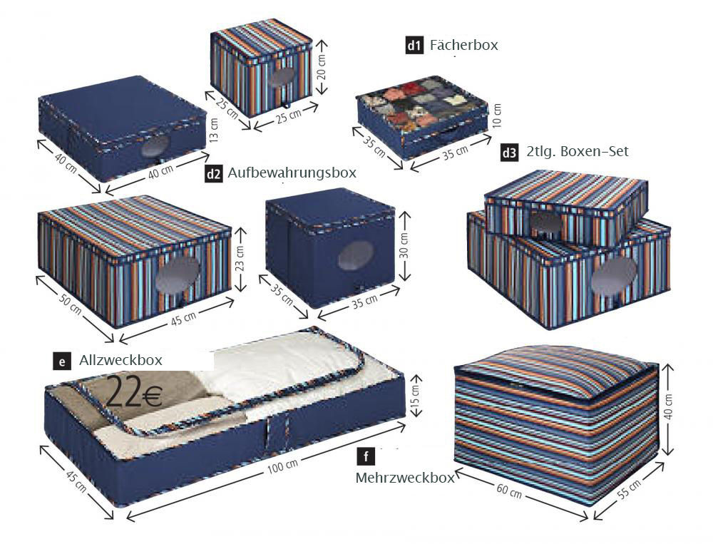 Aufbewahrung gestreift blau Ankleidezimmer