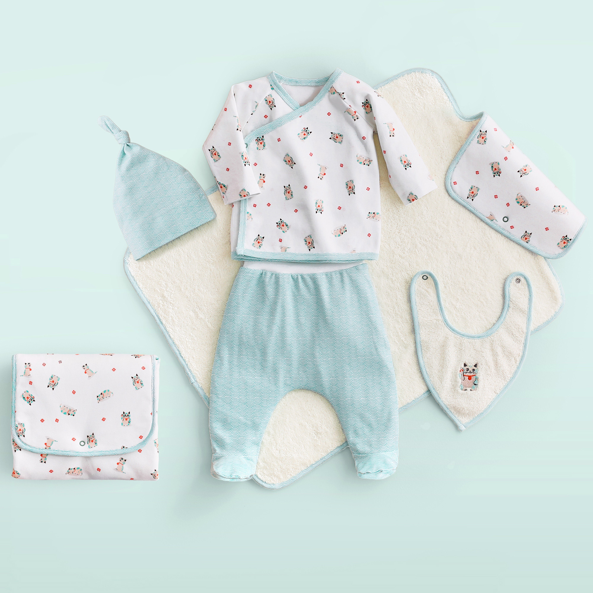 Baby-Set Samtpfötchen 4 Teile 