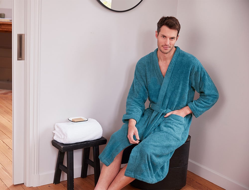 Bademantel für Männer Morgenstimmung