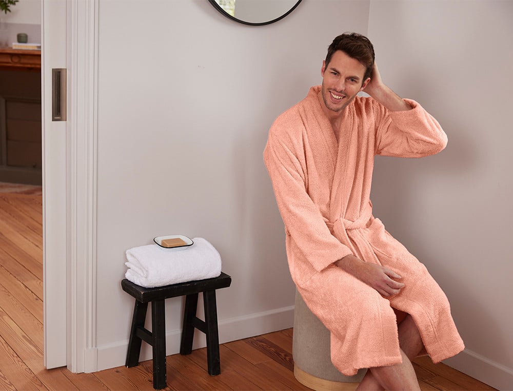 Bademantel für Männer Morgenstimmung