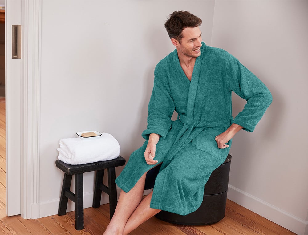 Bademantel für Männer Morgenstimmung