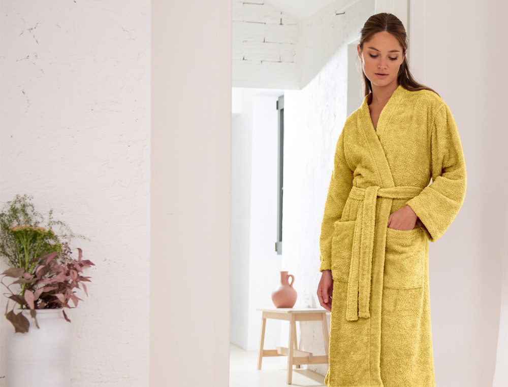 Bademantel Kimono-Stil Morgenstimmung