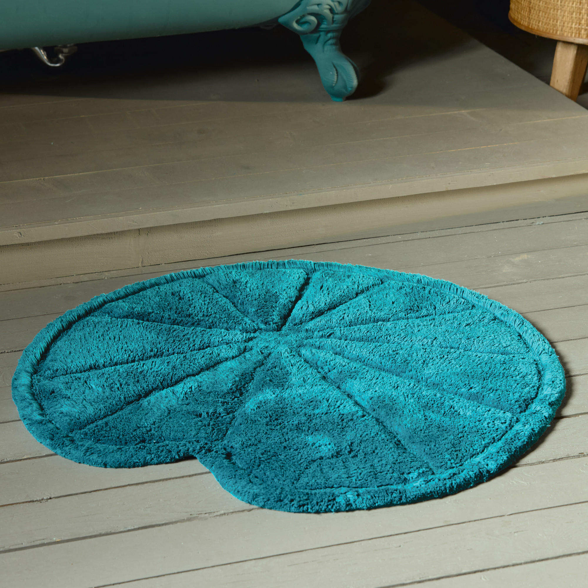 Badematte  Blühender Lotus 100 % Baumwolle