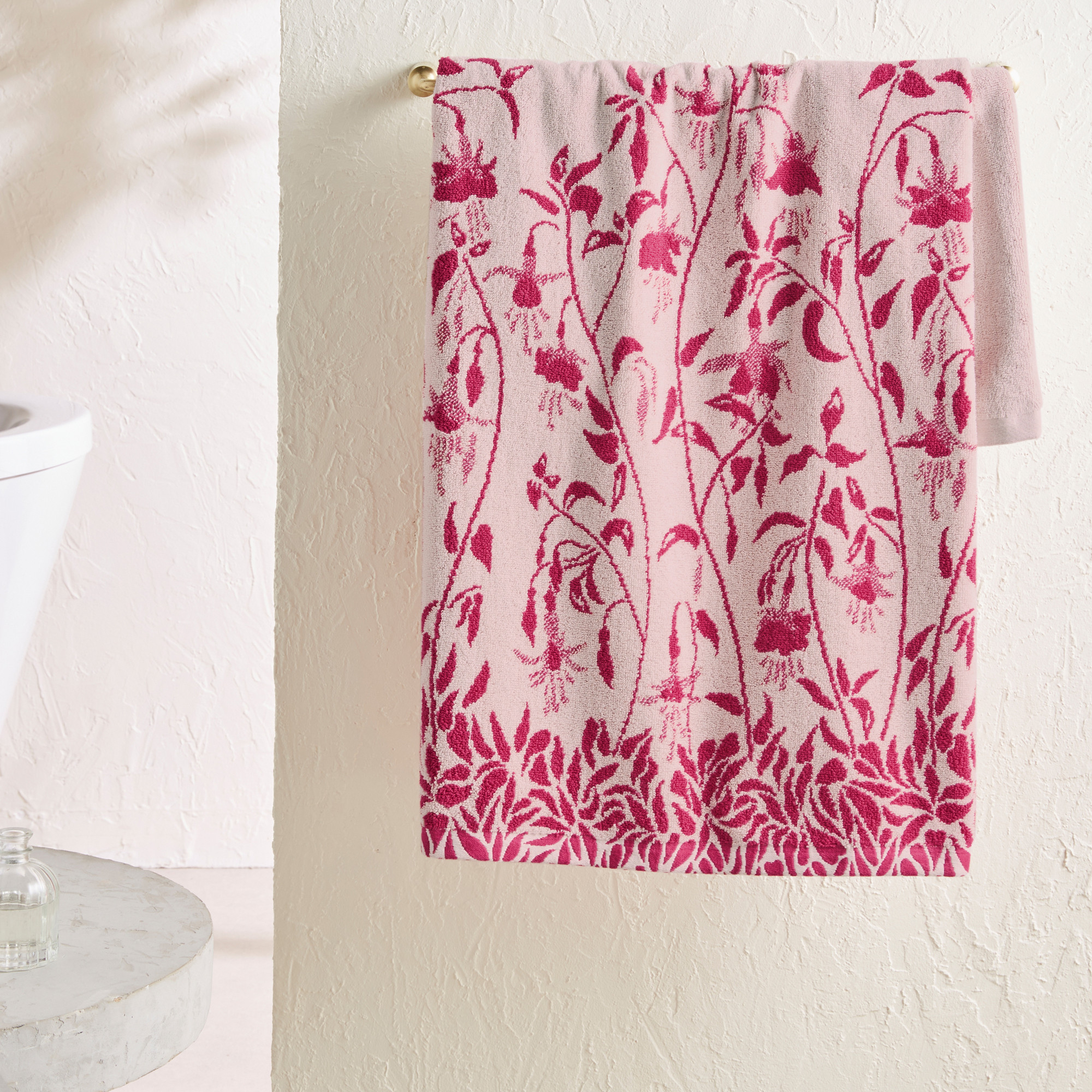 Badtextilien Jacquard Fuchsien