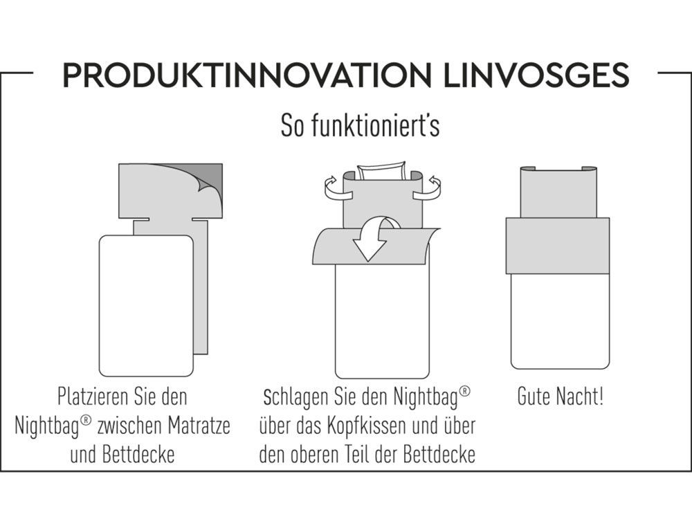 Baumwoll-Kattun Nightbag Linvosges