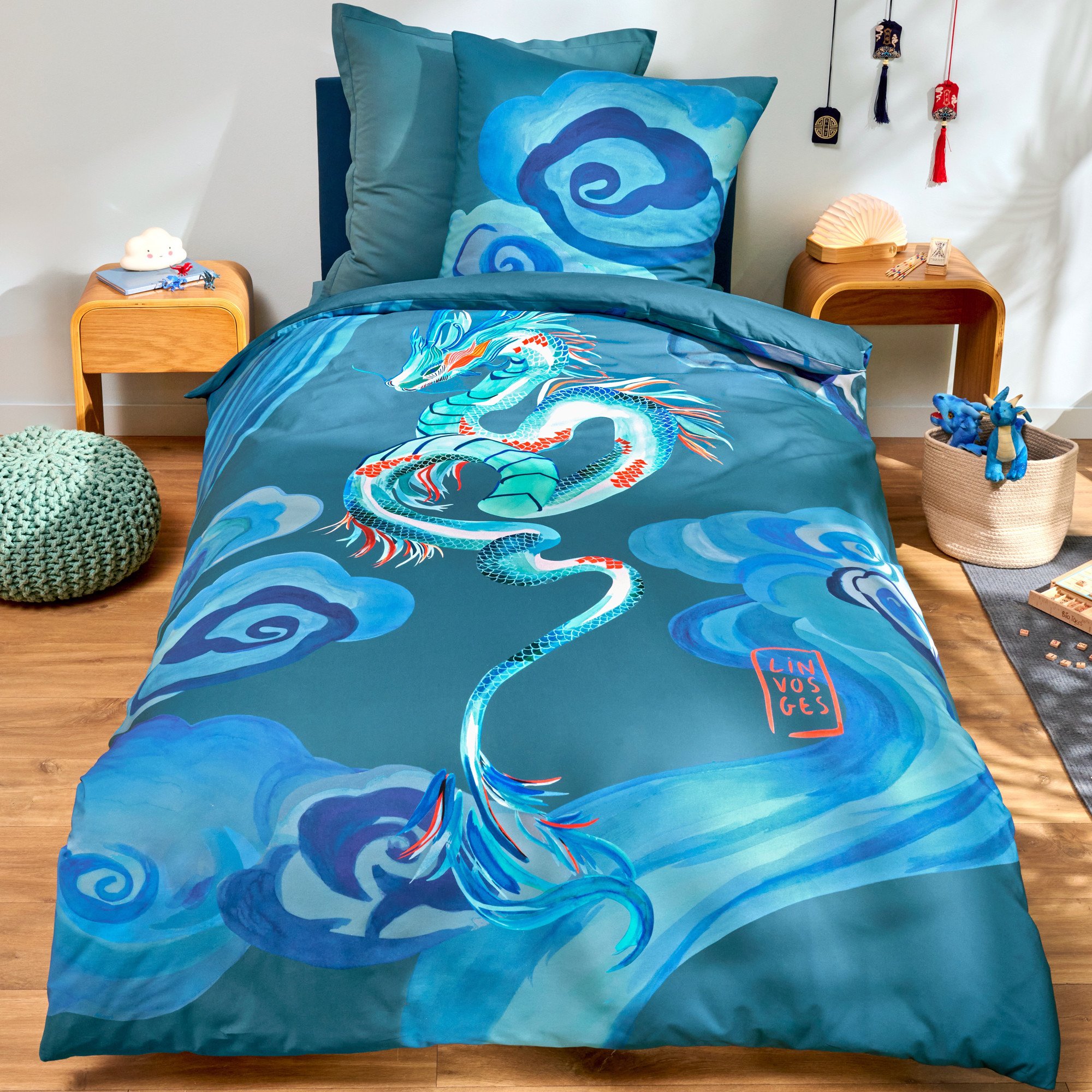 Bettbezug Schlummerdrache 100% Baumwolle