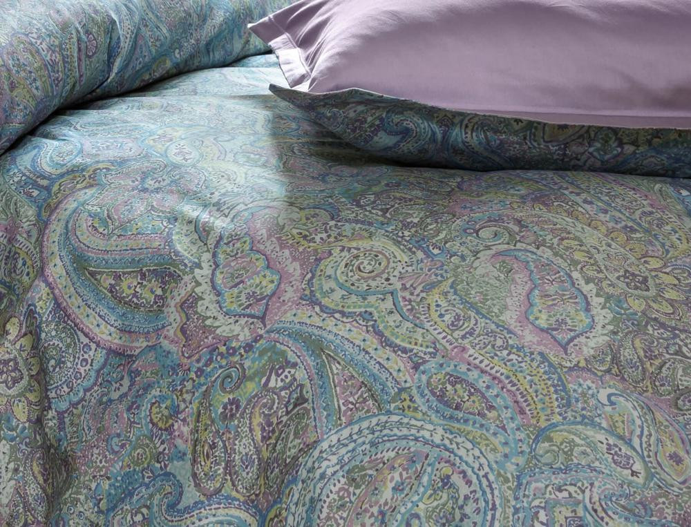 Satin-Bettbezug mit Paisley-Motiv Orientalischer Traum