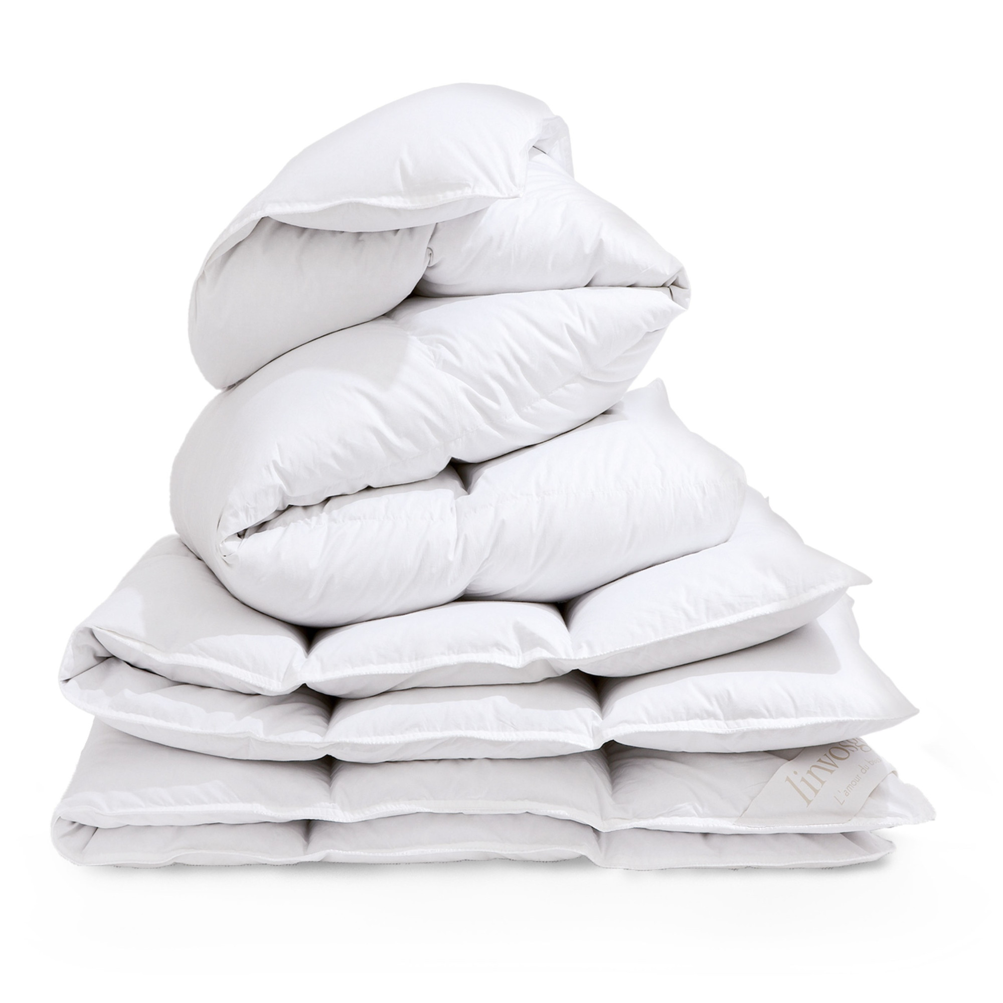 Bettdecke - Einfarbig 135x200cm - Daunendecke Premium Extra Leicht - Linvosges