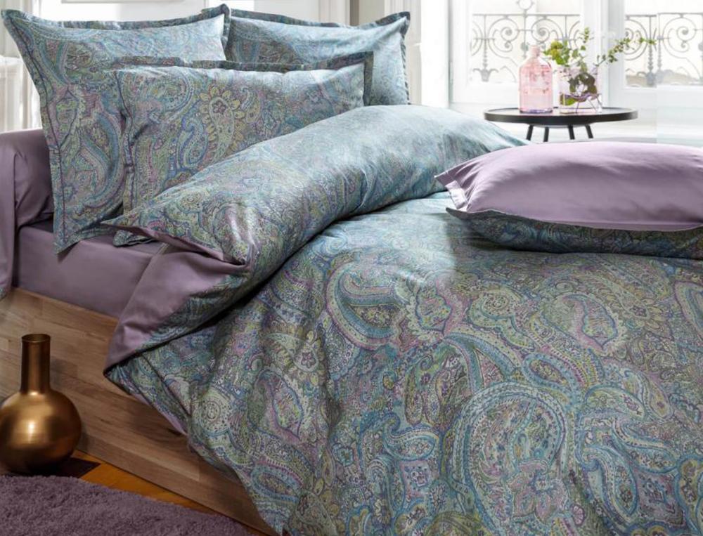 Satin-Kissenbezug mit Paisley-Motiv Orientalischer Traum