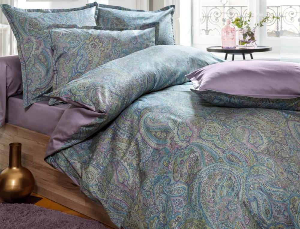 Satin-Bettwäsche-Set 2tlg. Mit Paisley-Motiv Orientalischer Traum