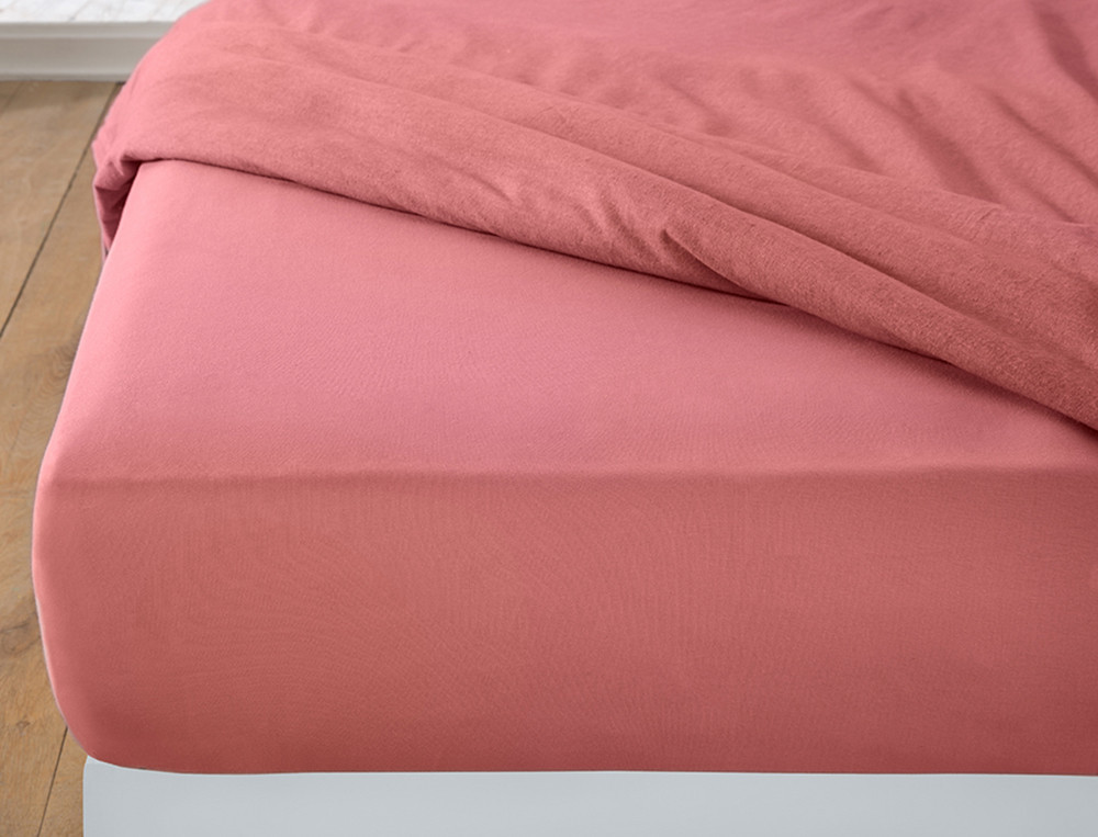Bettwäsche unifarben Flanell