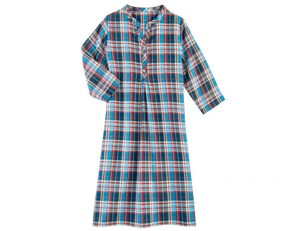 Chemise de nuit écossais Duo cosy