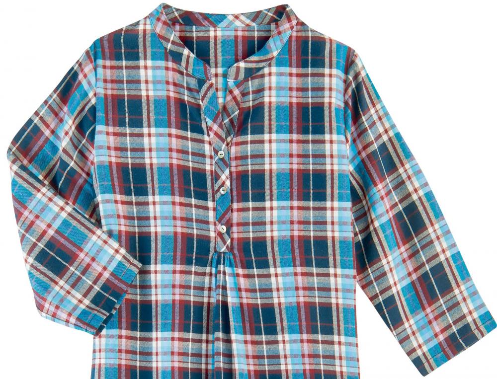 Chemise de nuit écossais Duo cosy