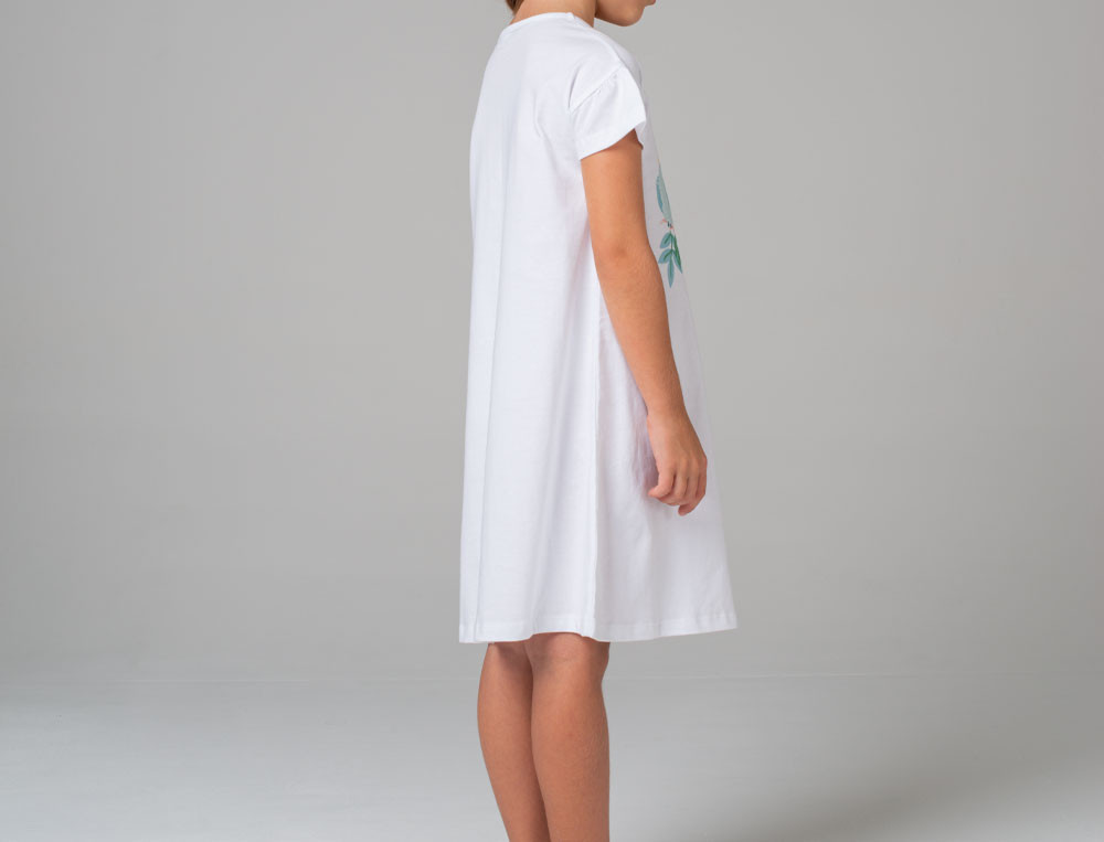 Chemise de nuit fille Jardin exotique