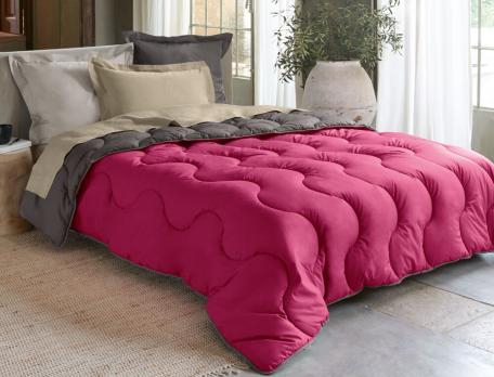 Couette bicolore été 200g/m2 et hiver 400g/m2