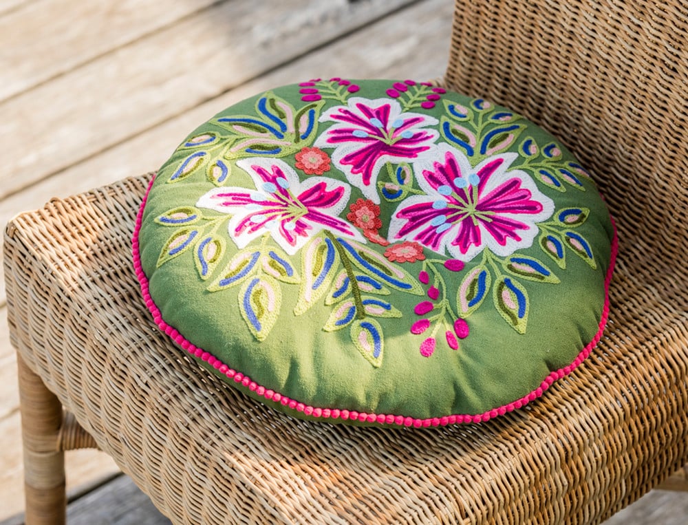 Coussin rond Bonne humeur