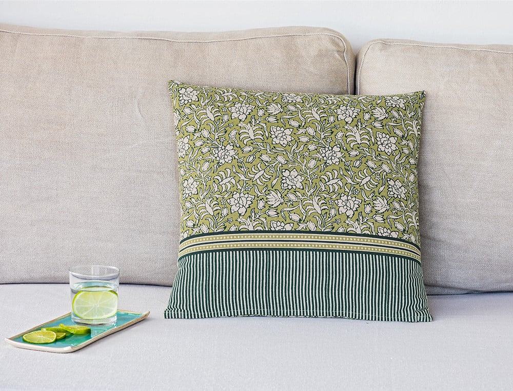 Coussin carré Matcha