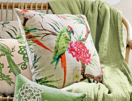 Coussin imprimé Destination tropicale