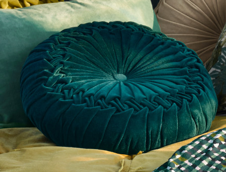 Coussin rectangulaire ou carrée velours Forêt boréale