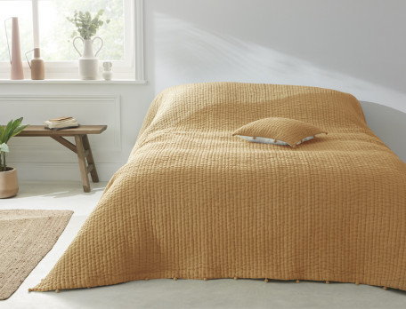 Couvre-lit surpiqué en coton Arles