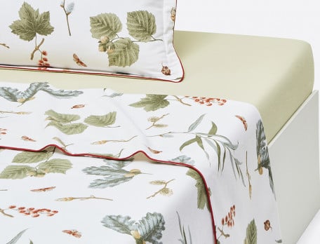 Drap flanelle imprimé Balade en Sologne