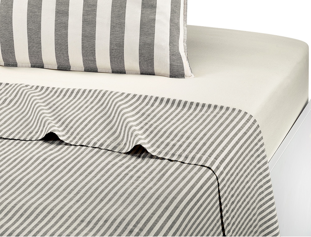 Drap rayé 100% coton bio lavé Bande à part
