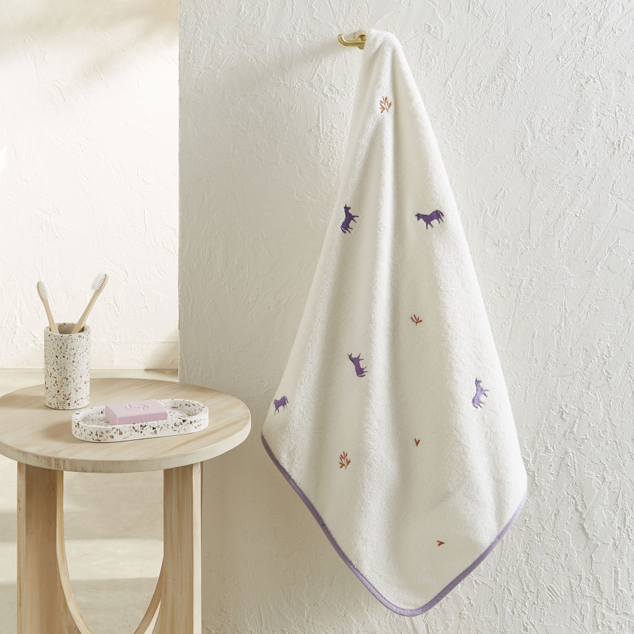 Drap de bain enfant Rêve de licornes