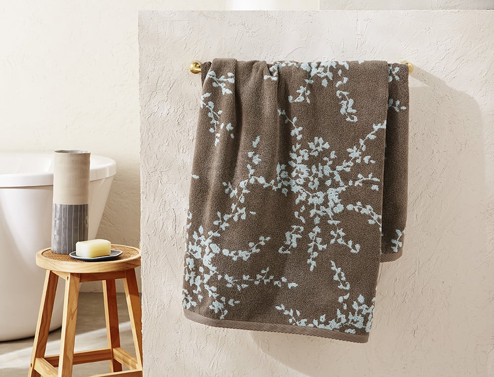 Drap de bain Dans les nuages jacquard