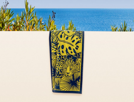 Drap de plage jungle jacquard Farniente