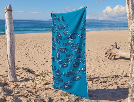 Drap de bain Sous les vagues