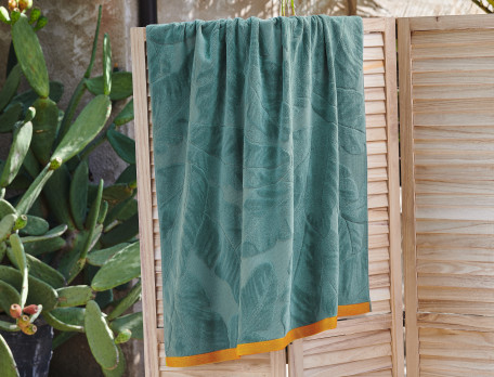 Drap de plage Sous un palmier