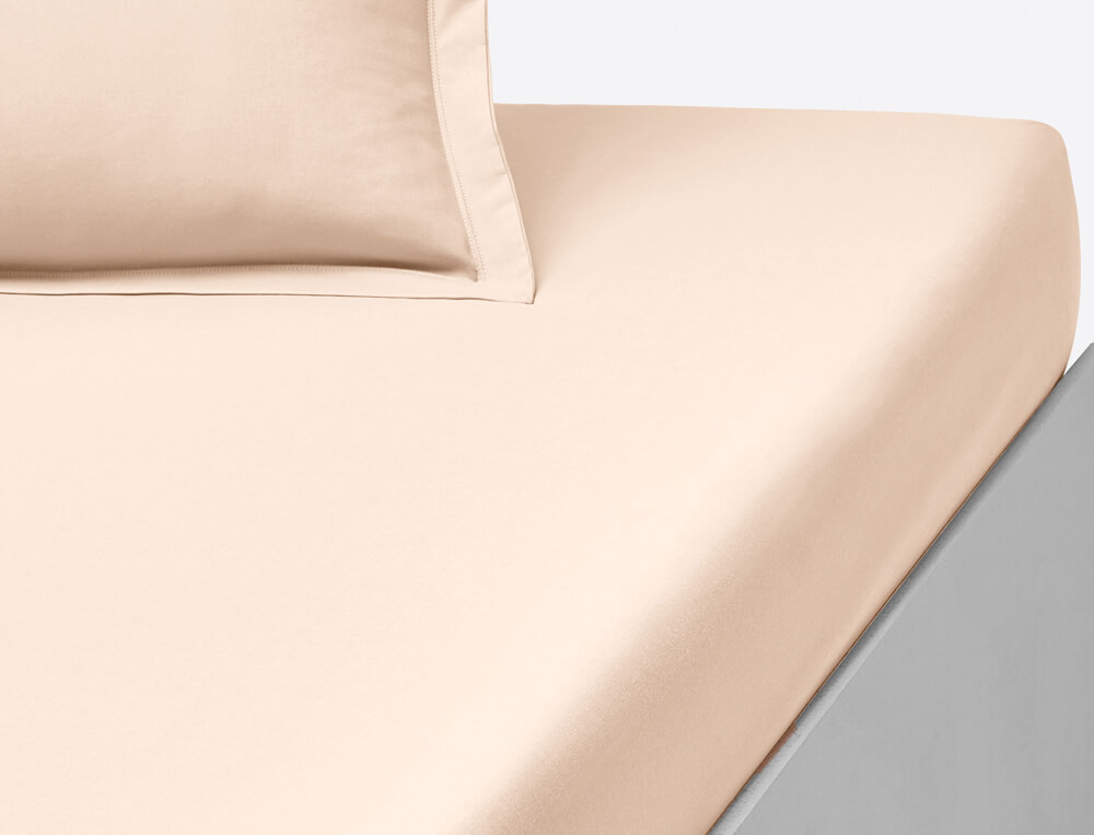 Drap housse uni bonnet 35 cm Coton fin