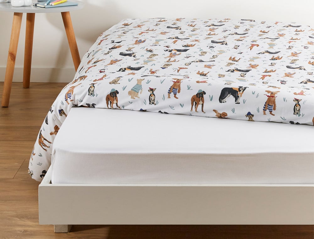 Drap-housse enfant Chiens et chat