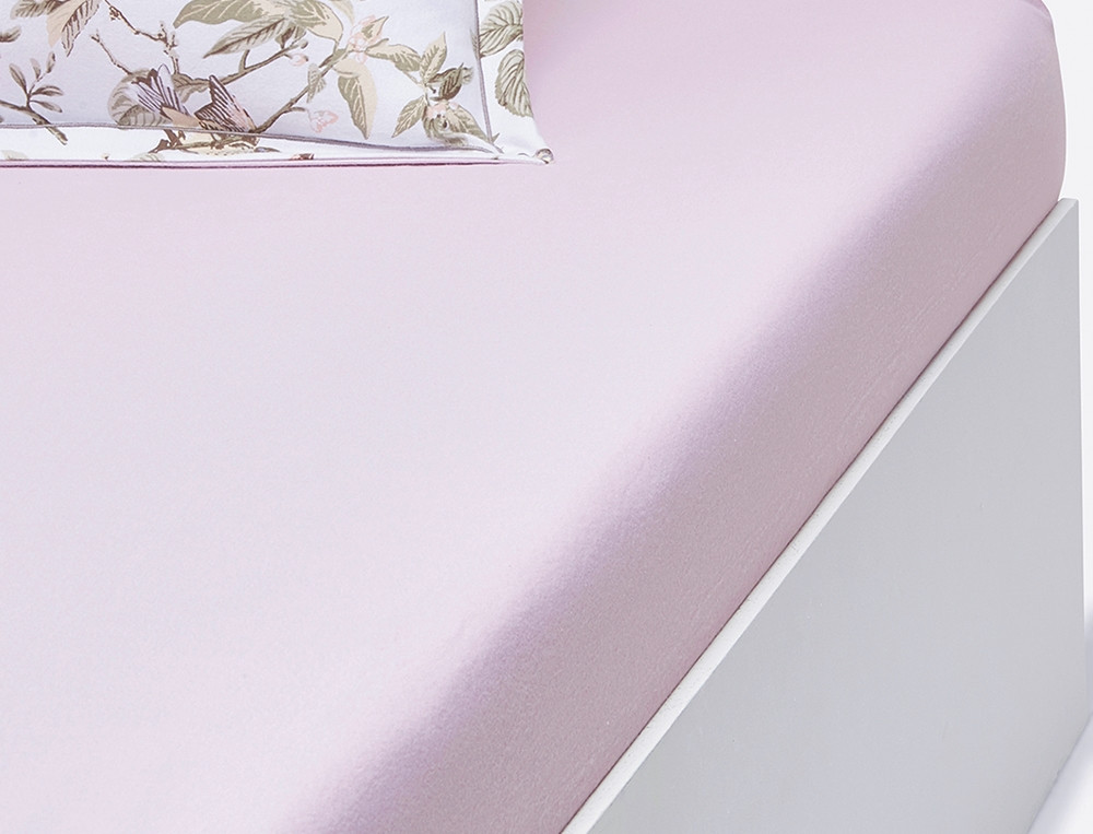 Drap housse flanelle rose ancien bonnet 35 cm Gâtinais