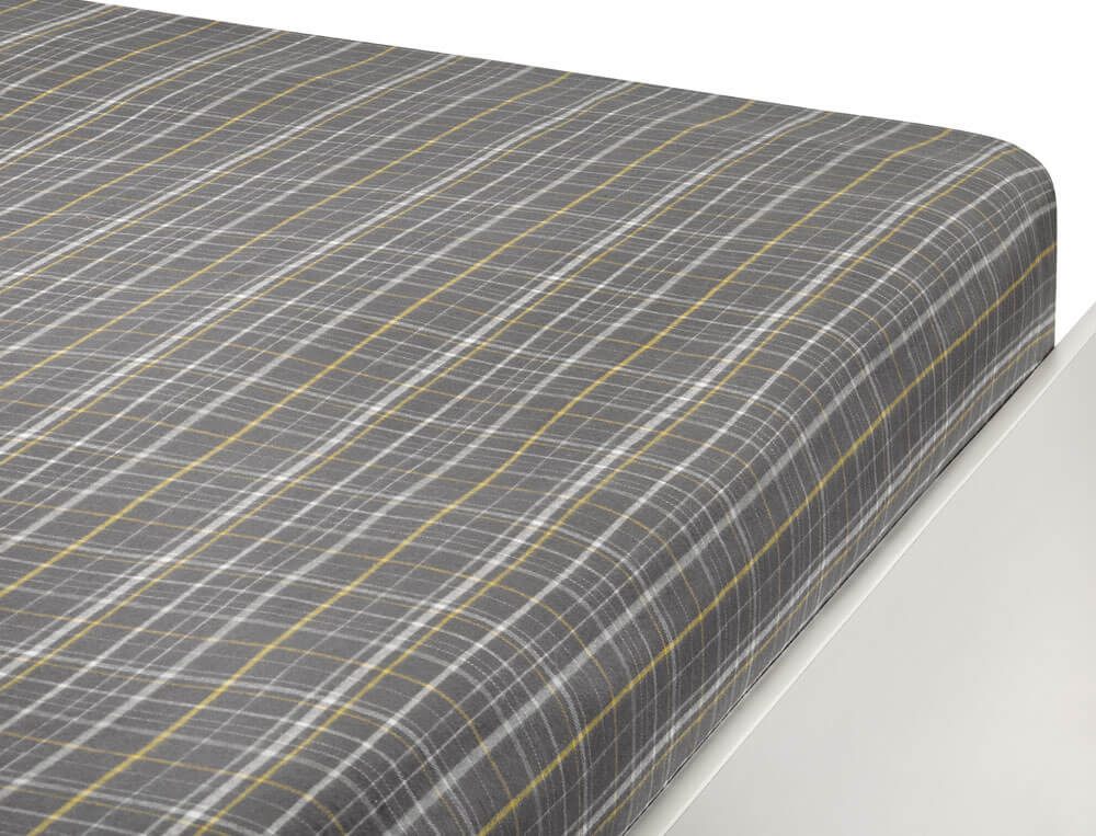 Drap housse flanelle petit écossais bonnet 35 cm Helsinki