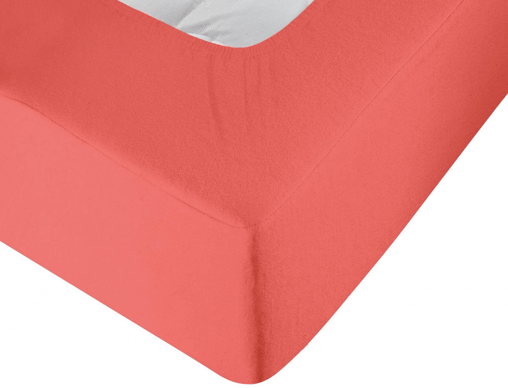Drap-housse Jersey extensible couleur pur coton peigné