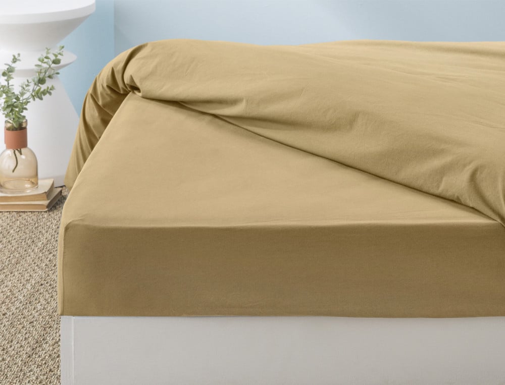 Drap-housse Percale lavée