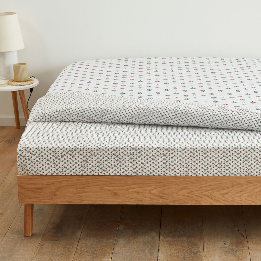 Drap-housse Pompadour blanc