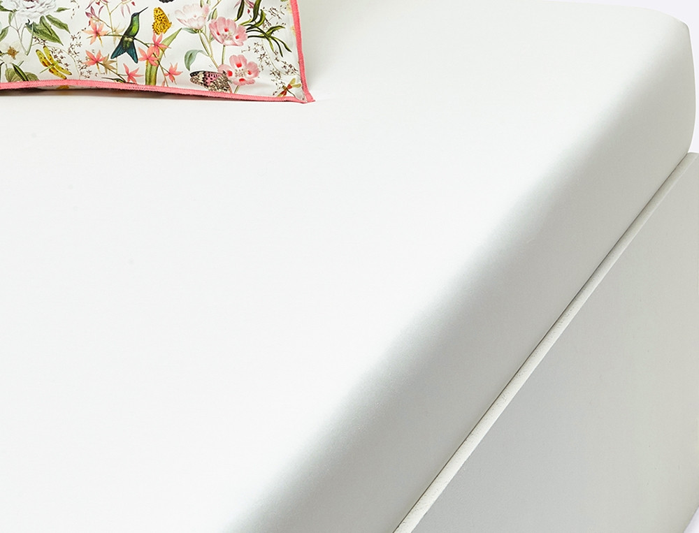 Drap housse percale ivoire bonnet 35 cm Souffle d'été