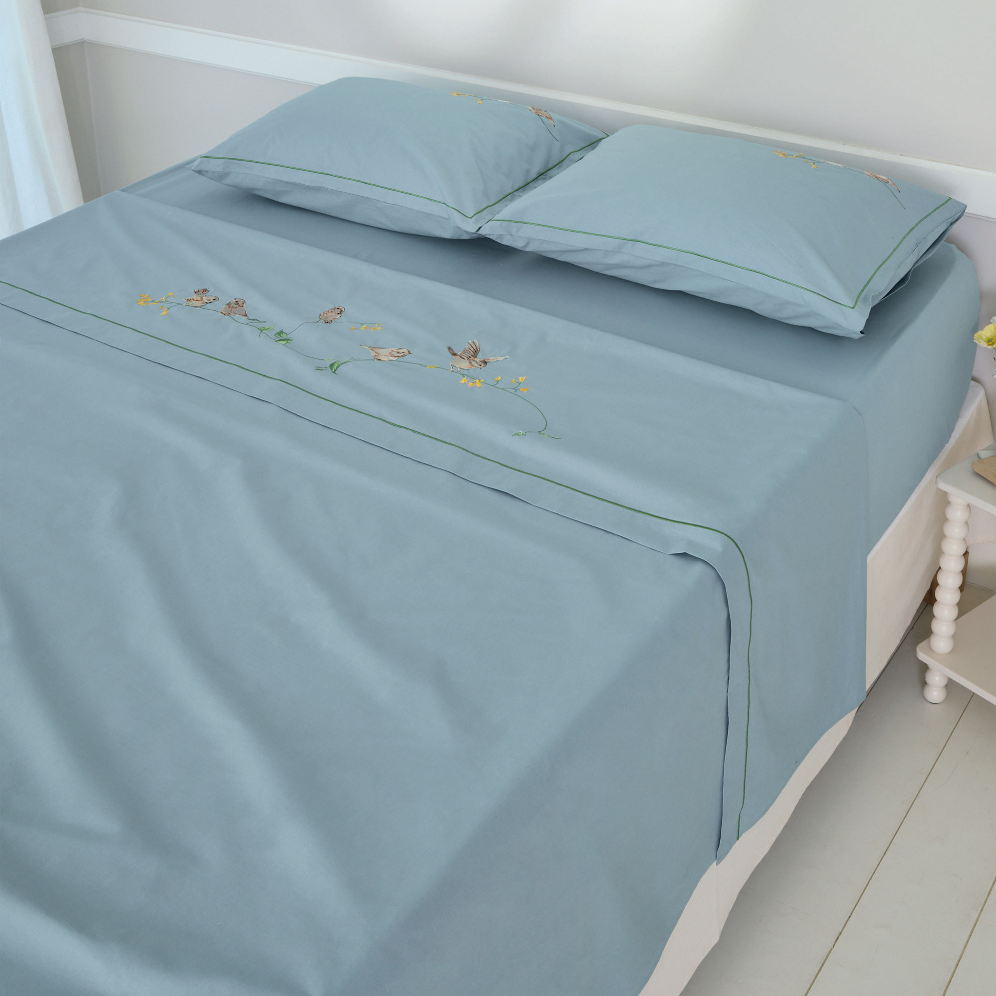 Drap 2 pers. - 240x310cm - Joyeux Bavardages - Coloris Unique - Linvosges