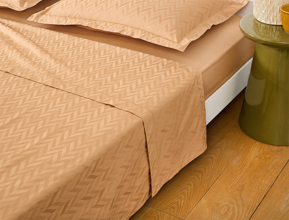 Drap Sonate Satin 100% coton, 118 fils/cm2