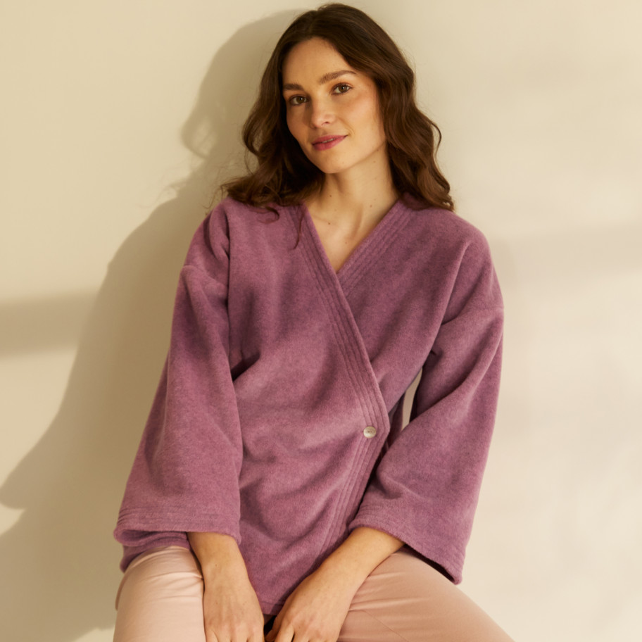 Fleecejacke Roséeglühen
