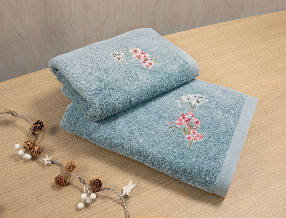 Frottee-Set Kirschblüten