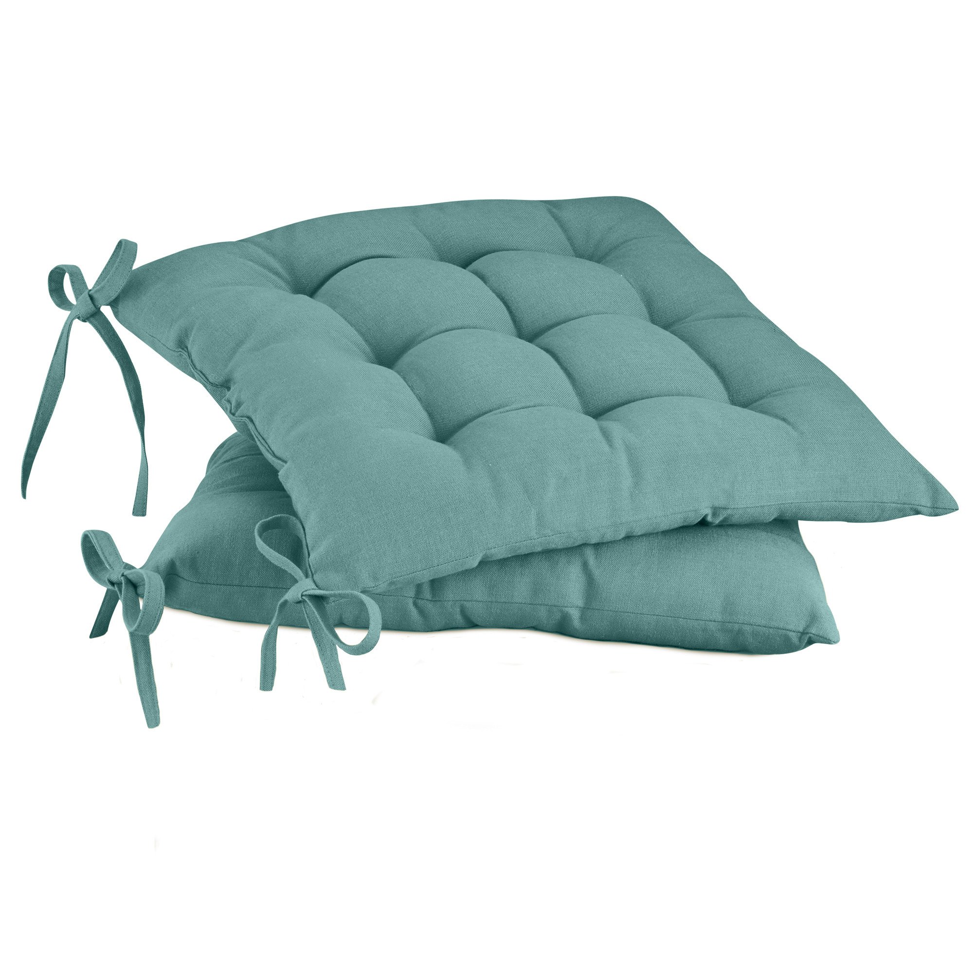 2 galettes de chaise unies Couleurs de table