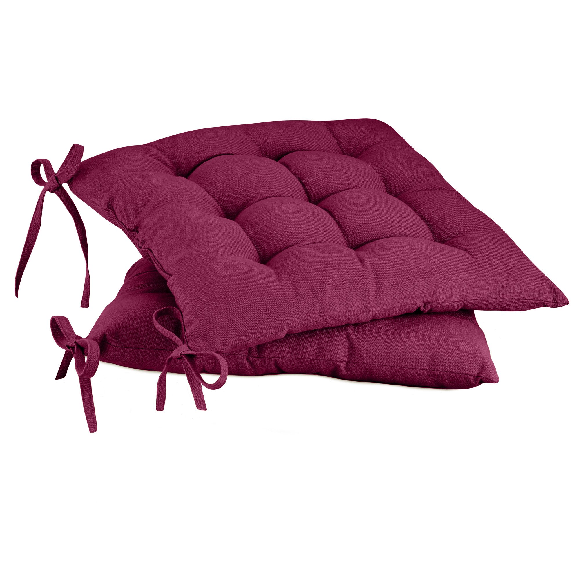 2 galettes de chaise unies Couleurs de table