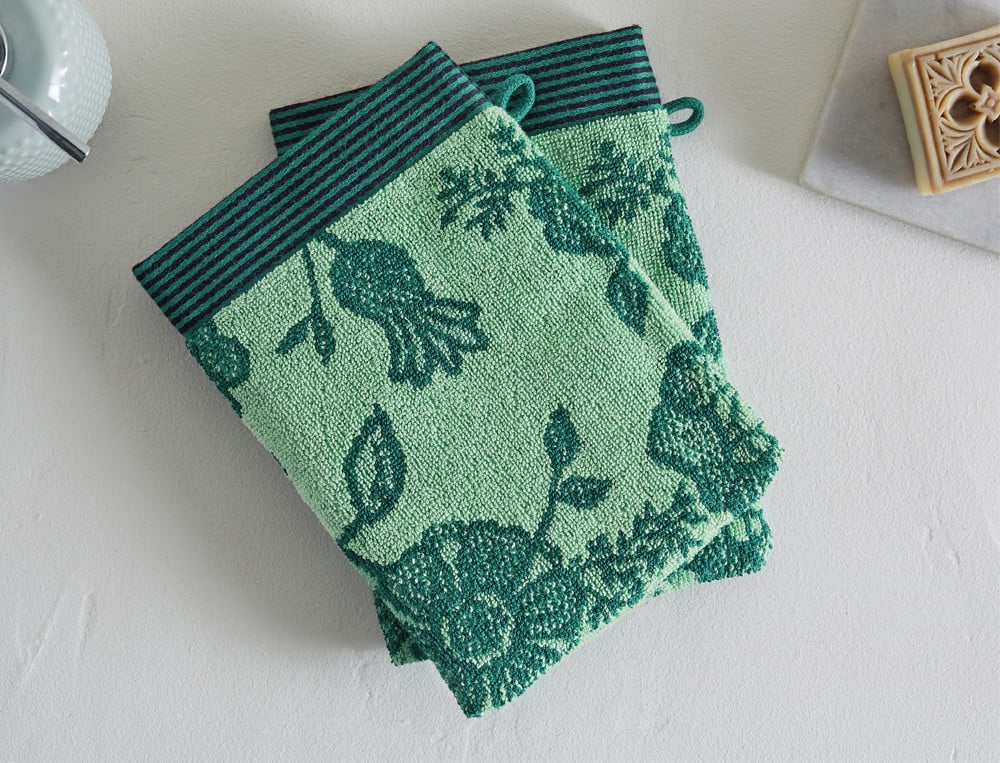 Linge de bain jacquard Byzance Jacquard floral