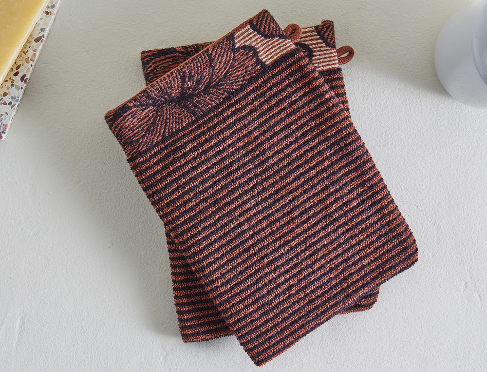 Lot de 2 gants Byzance Jacquard rayé