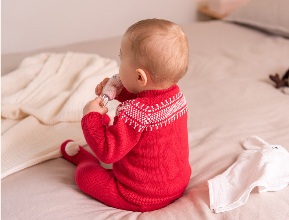 Gilet en maille Noël chéri