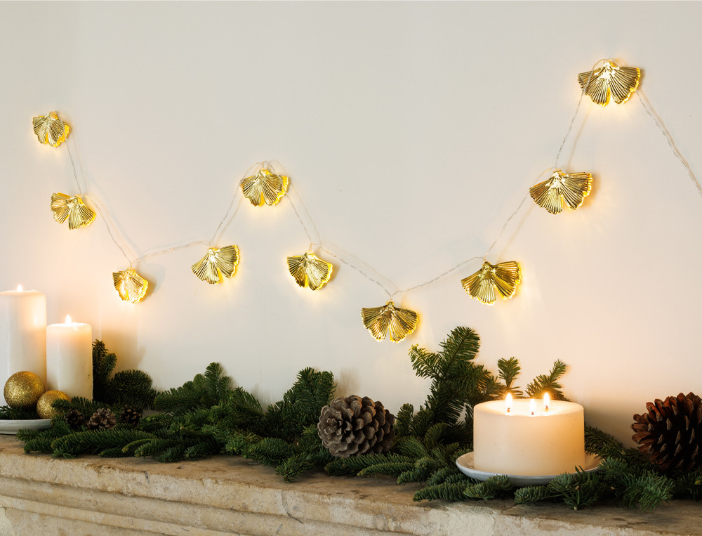 Guirlande lumineuse feuilles Barroco