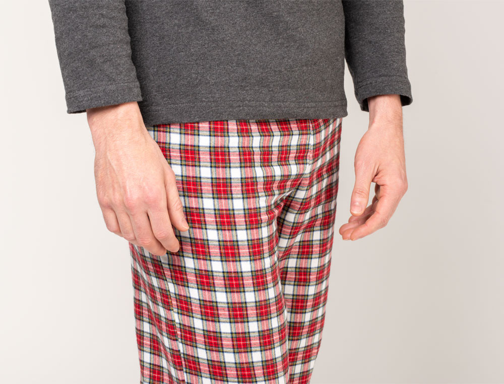 Herren Pyjama Tandem Baumwolle Linvosges